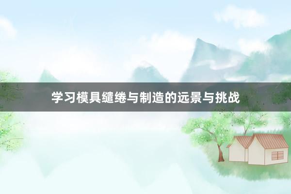 学习模具缱绻与制造的远景与挑战